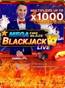 Gra Mega Fire Blaze Blackjack Live od Playtech